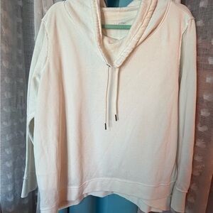 Calvin Klein Women's Off-White Cowl Neck Sweatshirt